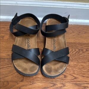Papillio by Birkenstock.  Black Strappy Sandals